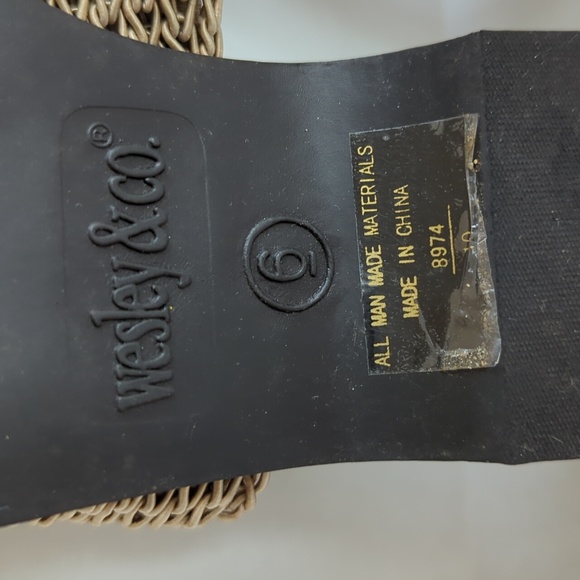 Wesley & Co. Neutral Slide Summer Sandal 6 Tan Brown - Picture 11 of 15